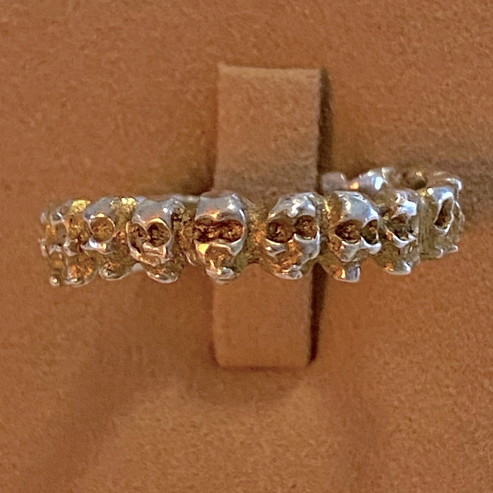 Antique skull eternity band Silver - Picture 7 of 7